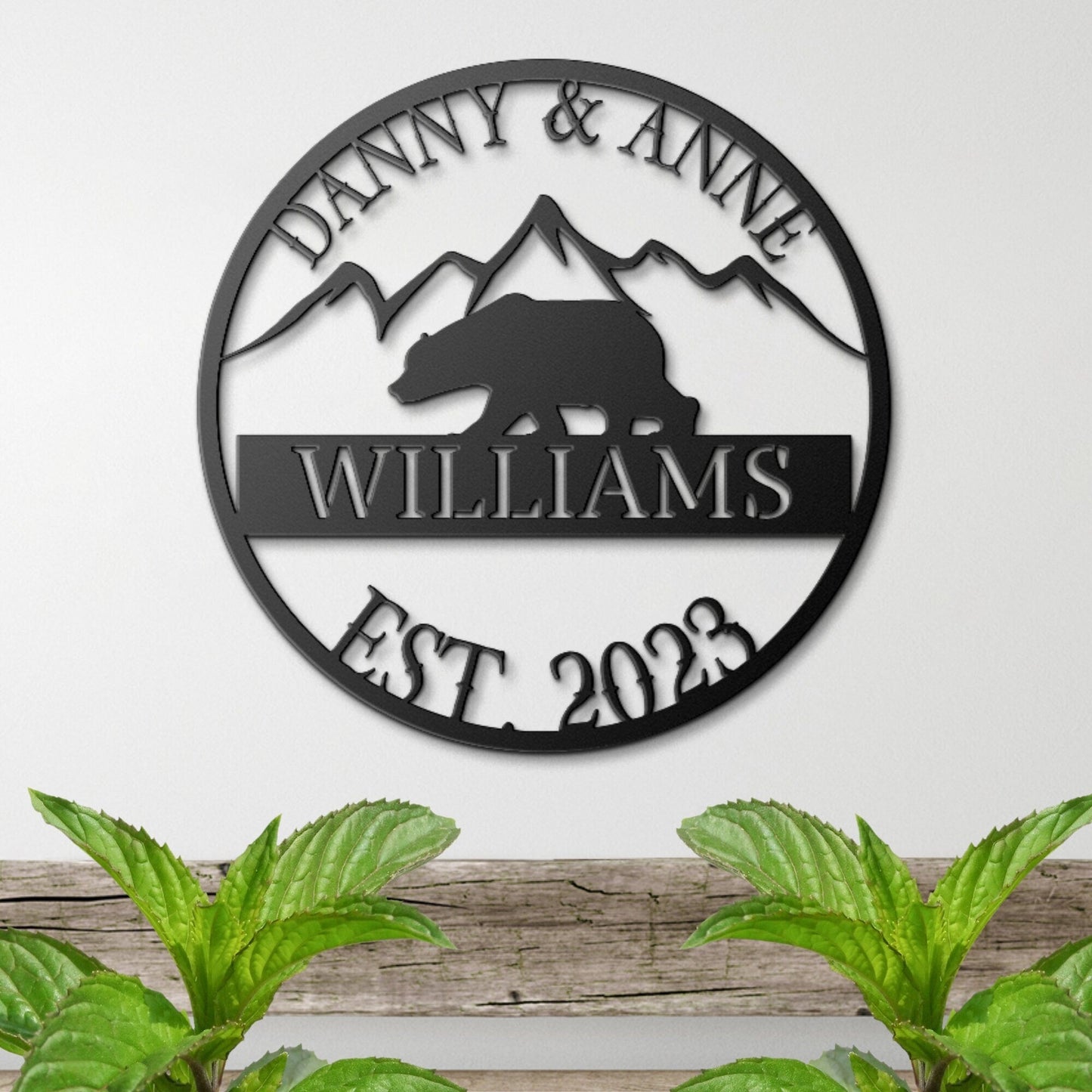 California Metal Wedding Sign, Last Name Established Sign, Family Name Sign, Metal Sign Custom, Couple Gift, California Personalized Sign