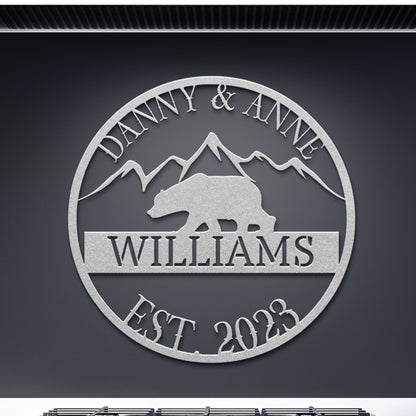 California Metal Wedding Sign, Last Name Established Sign, Family Name Sign, Metal Sign Custom, Couple Gift, California Personalized Sign