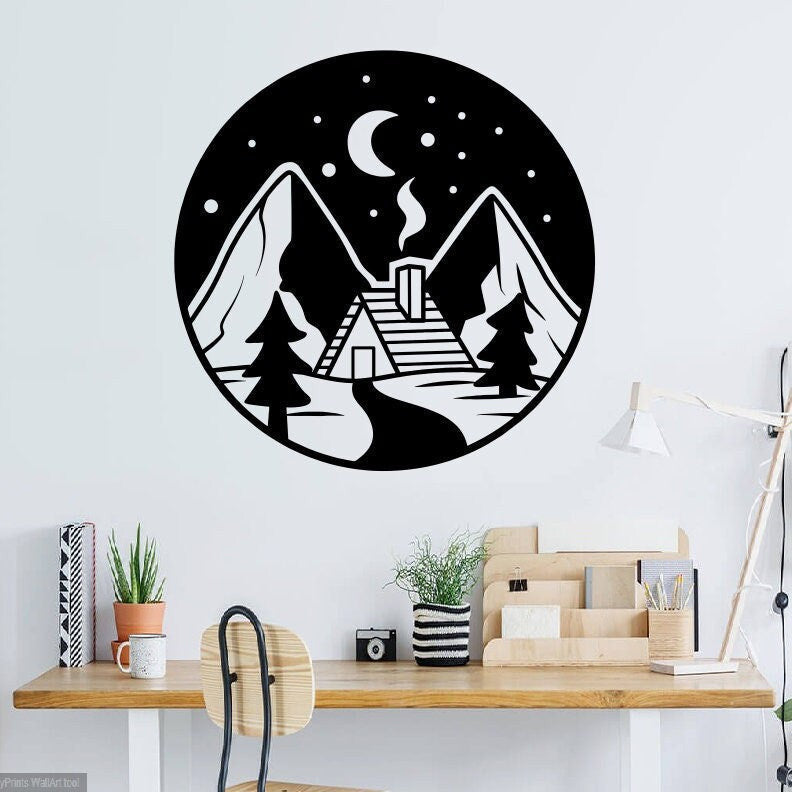Cabin in the Woods Metal Sign | Housewarming Gift | Cottage Sign | Wedding Gift | Metal Cabin Sign | Cabin Sign | Cottage Sign