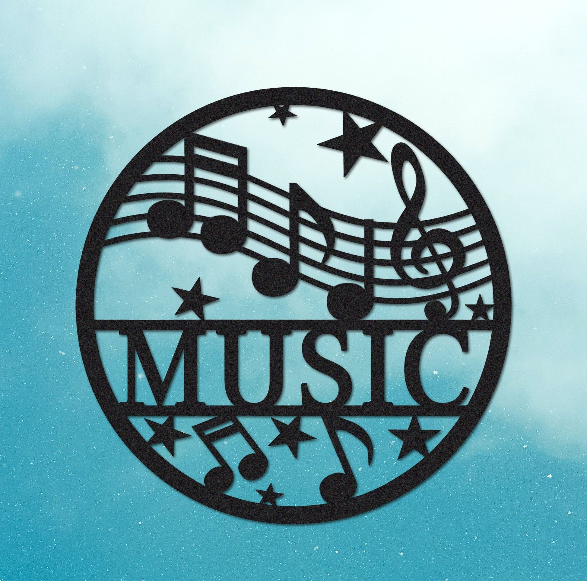 Custom Music Metal Sign,Personalized Music Wall Art,Musician Gift,Music Studio Decor,Musical instrument Shop Decor,Music Room Decor