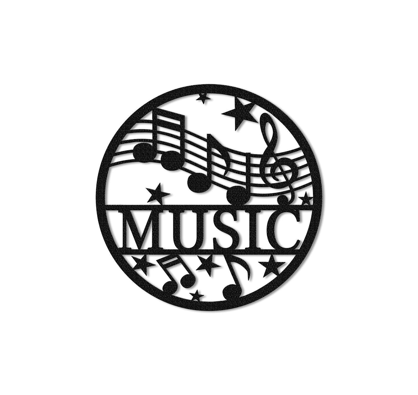 Custom Music Metal Sign,Personalized Music Wall Art,Musician Gift,Music Studio Decor,Musical instrument Shop Decor,Music Room Decor
