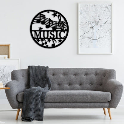 Custom Music Metal Sign,Personalized Music Wall Art,Musician Gift,Music Studio Decor,Musical instrument Shop Decor,Music Room Decor