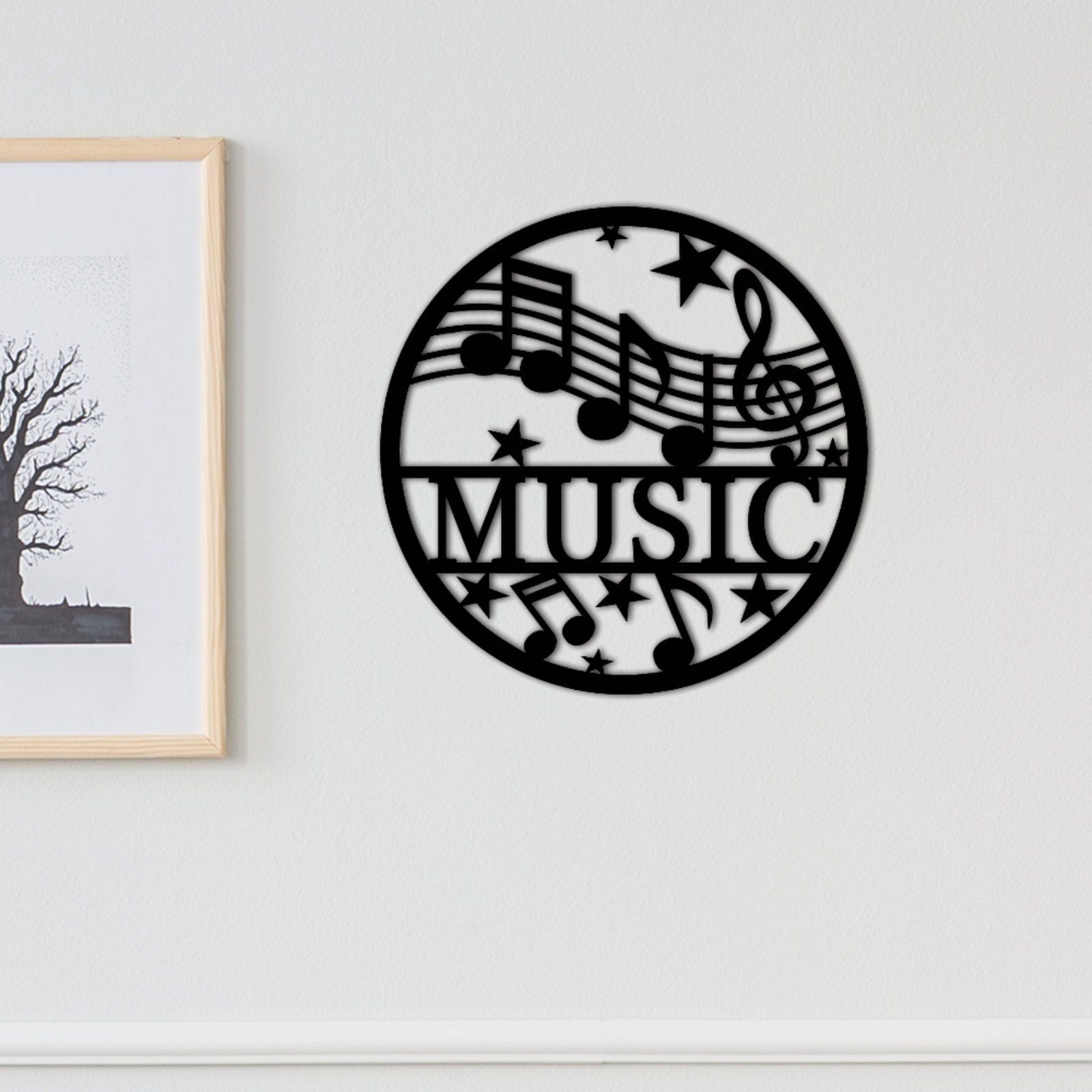 Custom Music Metal Sign,Personalized Music Wall Art,Musician Gift,Music Studio Decor,Musical instrument Shop Decor,Music Room Decor