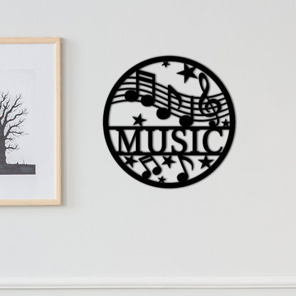 Custom Music Metal Sign,Personalized Music Wall Art,Musician Gift,Music Studio Decor,Musical instrument Shop Decor,Music Room Decor