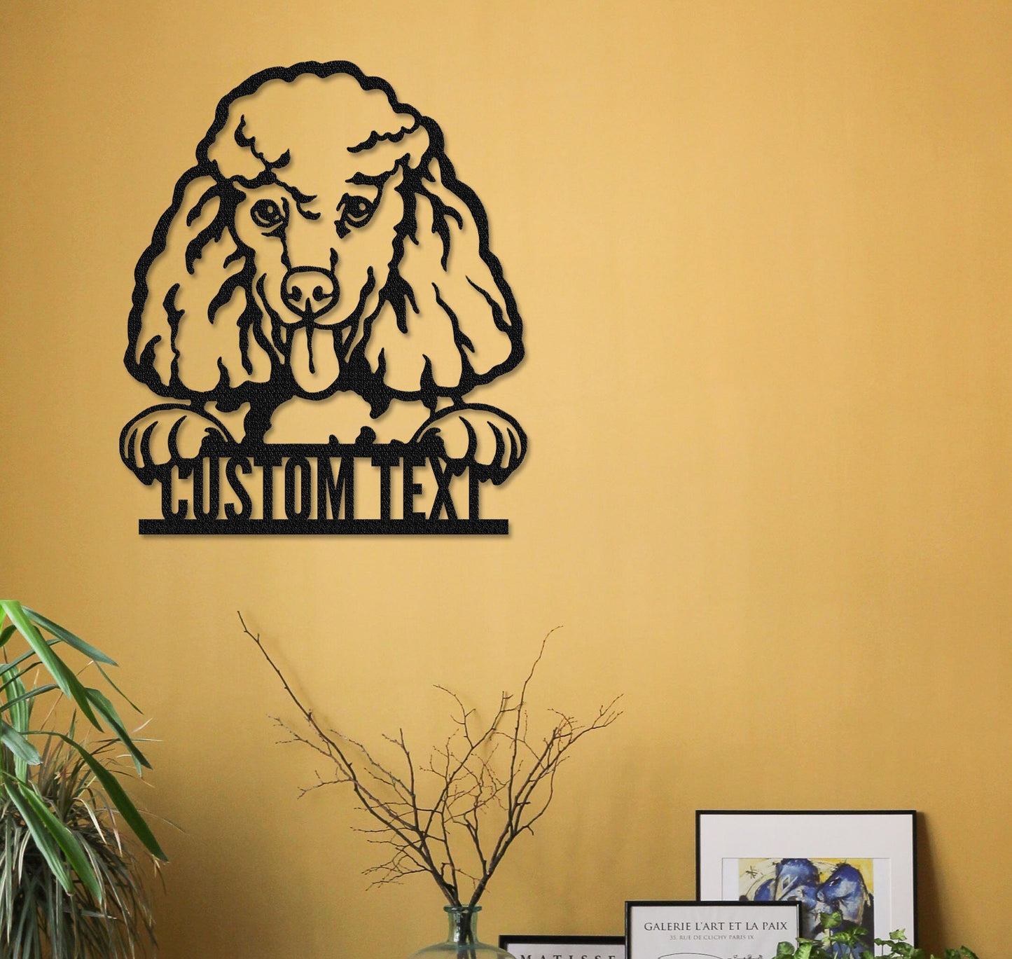 Custom Poodle Dog Metal Sign,Personalized Poodle Dog Wall Art,Dog House Decor,Room Decor,Dog Lover Gift,Dog Sign for Home,Pet Wall Decor