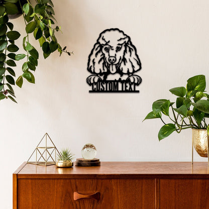 Custom Poodle Dog Metal Sign,Personalized Poodle Dog Wall Art,Dog House Decor,Room Decor,Dog Lover Gift,Dog Sign for Home,Pet Wall Decor