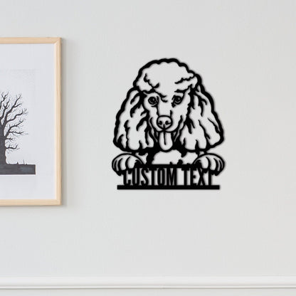 Custom Poodle Dog Metal Sign,Personalized Poodle Dog Wall Art,Dog House Decor,Room Decor,Dog Lover Gift,Dog Sign for Home,Pet Wall Decor