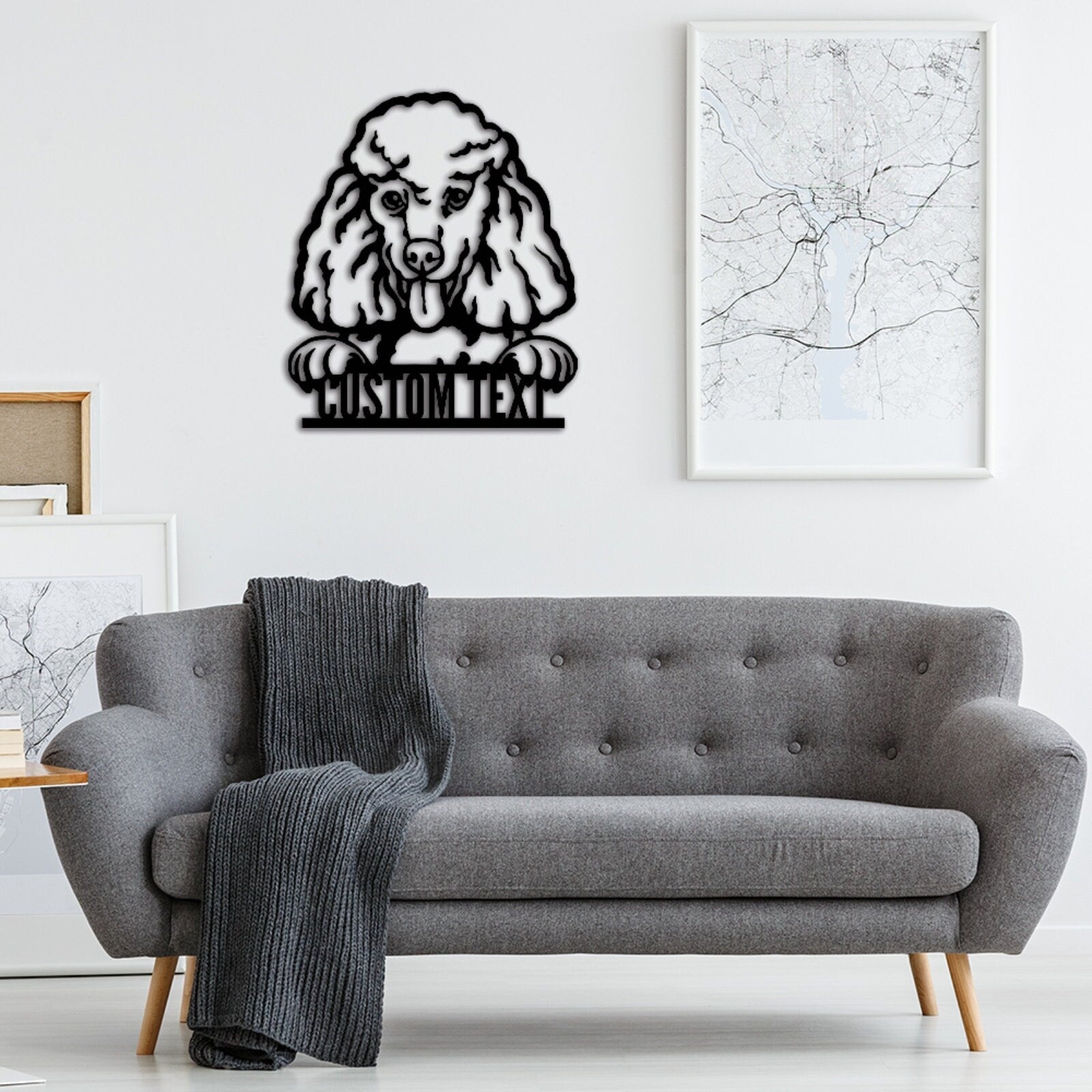 Custom Poodle Dog Metal Sign,Personalized Poodle Dog Wall Art,Dog House Decor,Room Decor,Dog Lover Gift,Dog Sign for Home,Pet Wall Decor