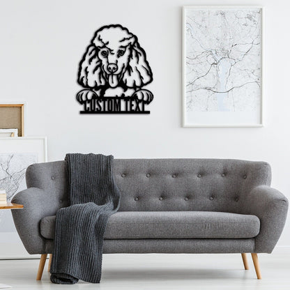 Custom Poodle Dog Metal Sign,Personalized Poodle Dog Wall Art,Dog House Decor,Room Decor,Dog Lover Gift,Dog Sign for Home,Pet Wall Decor