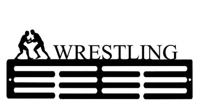 Customize Men's Wrestling Sport Medal Hanger Metal Sign, Medal Holder metal sign