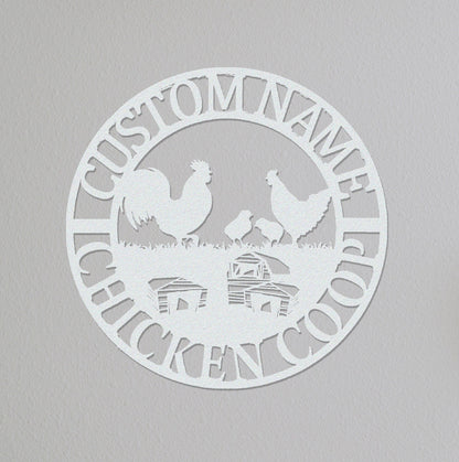 Custom Chicken Coop Sign Name,Gift For Farmer,Chicken Coop Sign,Chicken Coop Decor,Personalized Hen House Sign,Chicken Farm House Decor