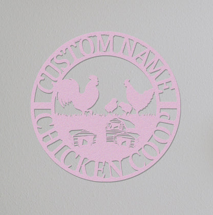 Custom Chicken Coop Sign Name,Gift For Farmer,Chicken Coop Sign,Chicken Coop Decor,Personalized Hen House Sign,Chicken Farm House Decor