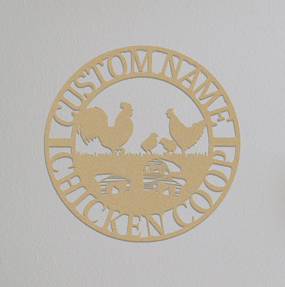 Custom Chicken Coop Sign Name,Gift For Farmer,Chicken Coop Sign,Chicken Coop Decor,Personalized Hen House Sign,Chicken Farm House Decor