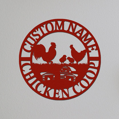 Custom Chicken Coop Sign Name,Gift For Farmer,Chicken Coop Sign,Chicken Coop Decor,Personalized Hen House Sign,Chicken Farm House Decor