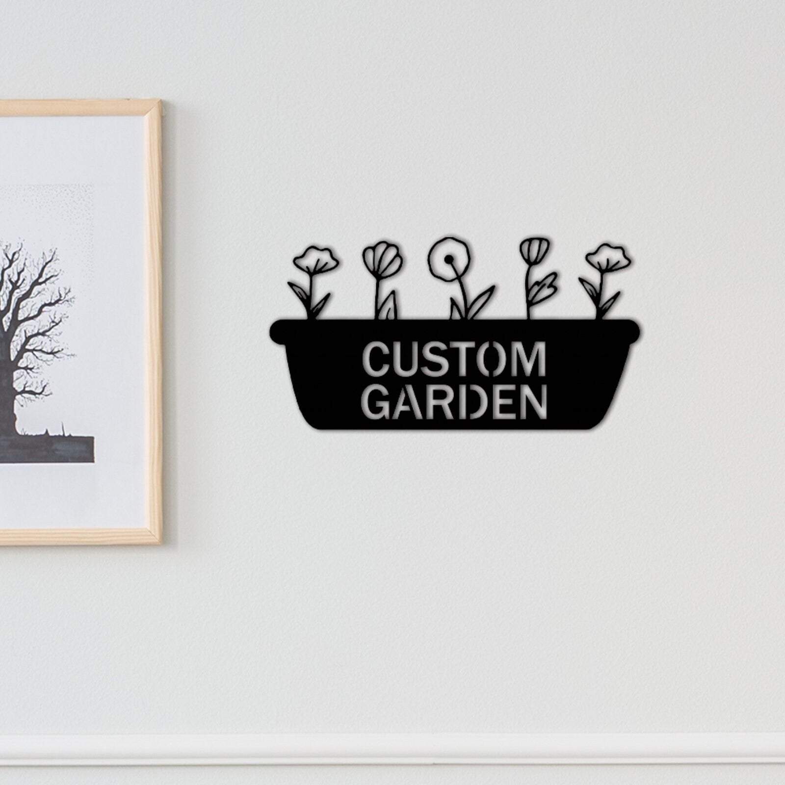 Personalized Garden Sign name,Custom Garden Wall Art,Garden Metal Sign,Garden Decor,Outdoor Decor,Yard Decor,Granny Garden Sign,Mothers Day