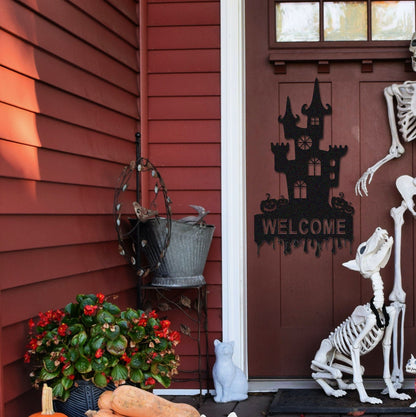 Custom Halloween Metal Sign,Halloween Asylum Art,Personalized Halloween Haunted House Decor,Halloween Gift,Halloween Wall Decor