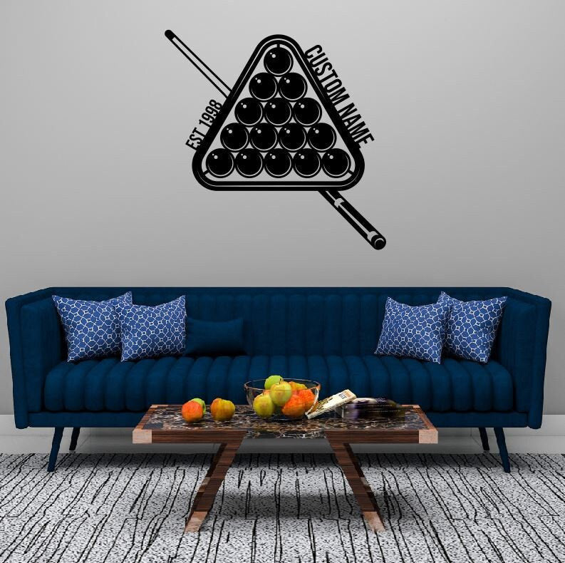 Personalized Billiards Metal Sign | Pool Metal Sign | Billiards Pool Metal Sign | Custom Billiards Sign | Custom Plaque Home Decor