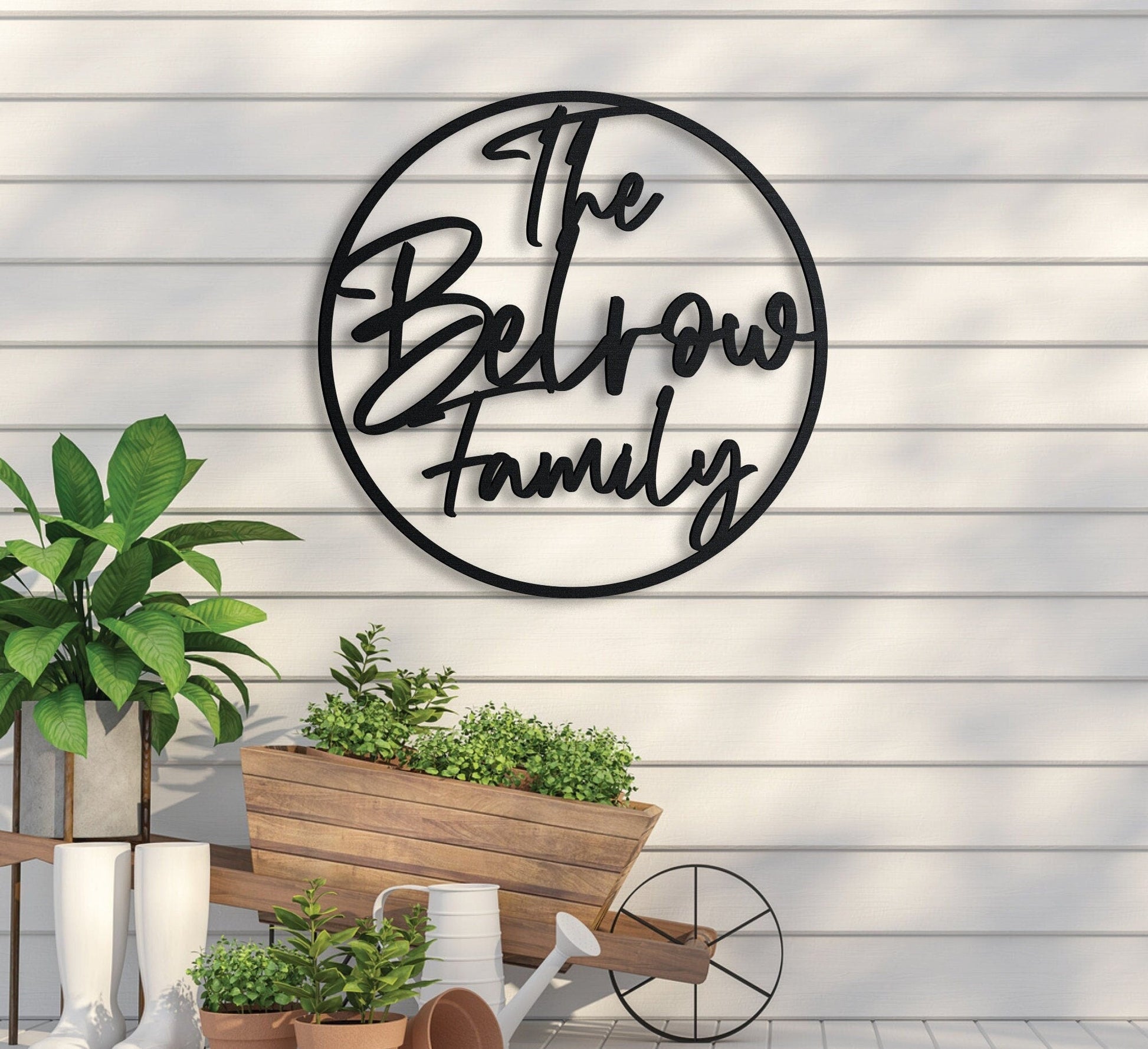 Metal Name Sign, Custom Metal Sign, Metal Name Sign, Initial Sign, Metal Family Name Sign, Family Name Sign, Door Hanger, Home Decor