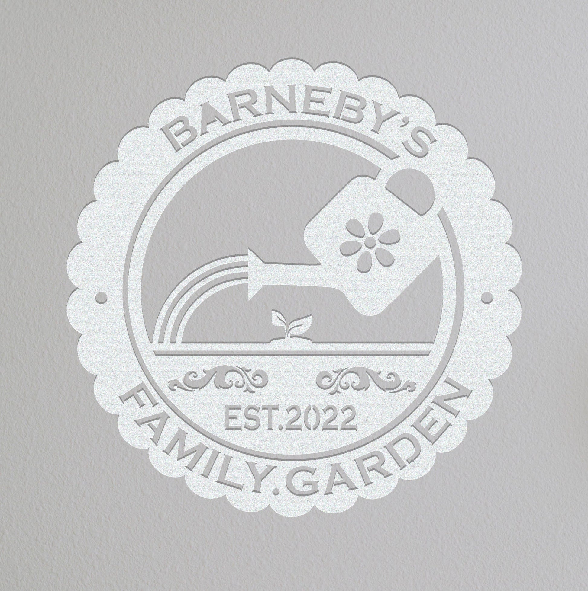 Custom Garden Sign Name,Watering pot Sign,LED Lights,Family Garden Sign,Gate Decor,Personalized Garden Sign Name,Gift for Gardener