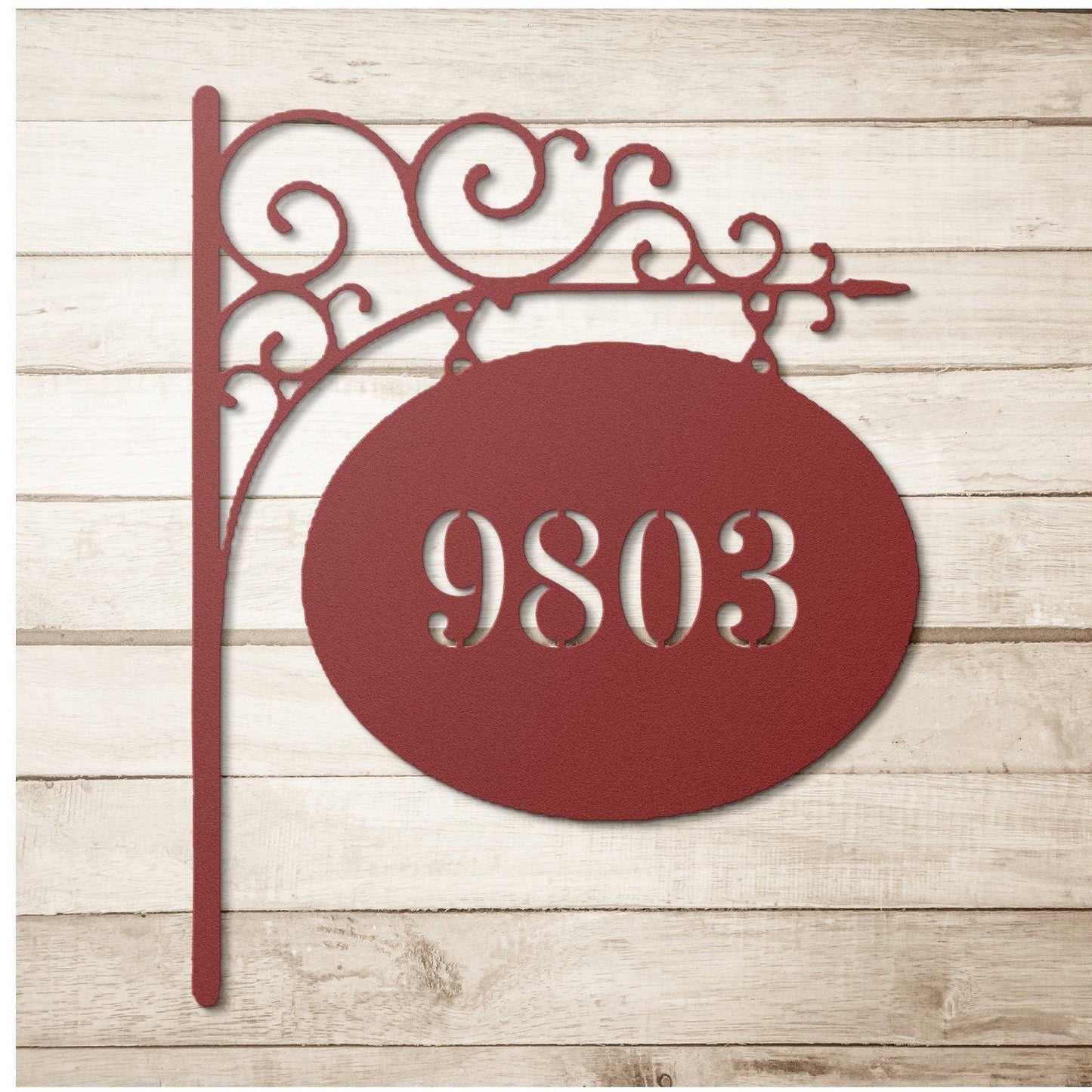 Victorian Metal Address Sign, Personalized Metal Signs For Outside, Metal House Numbers, Metal Door Plaque, House Numbers Sign