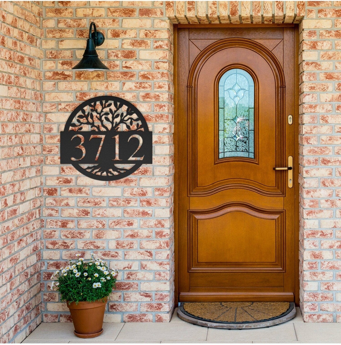 Custom Metal Address Sign, House Number Sign, Metal Address Plaque, Large Metal Sign, Metal House Numbers, Modern Address Sign, Round Sign