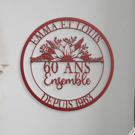 60 Ans Anniversaire de Mariage, Cadeaux de Mariage, 60 Ans Ensemble, Cadeau d'anniversaire Pour les Parents, Cadeau Pour Couple