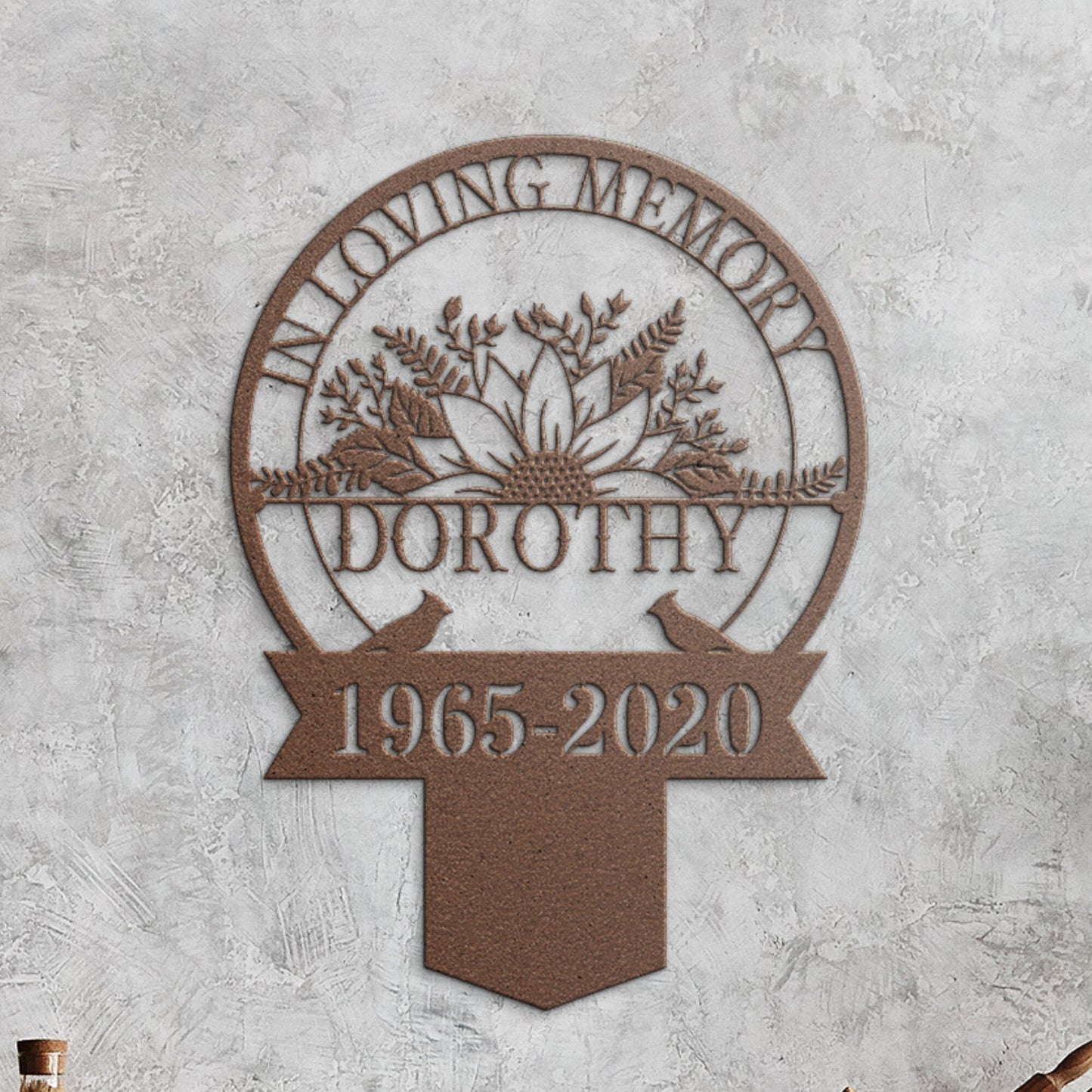 Personalized Memorial Plaque Stake, Memorial Gifts for Loss of Mother, Memorial Sign, In Loving Memory Gift, Symphaty Gift Loss Of Father