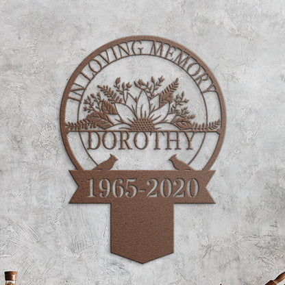 Personalized Memorial Plaque Stake, Memorial Gifts for Loss of Mother, Memorial Sign, In Loving Memory Gift, Symphaty Gift Loss Of Father