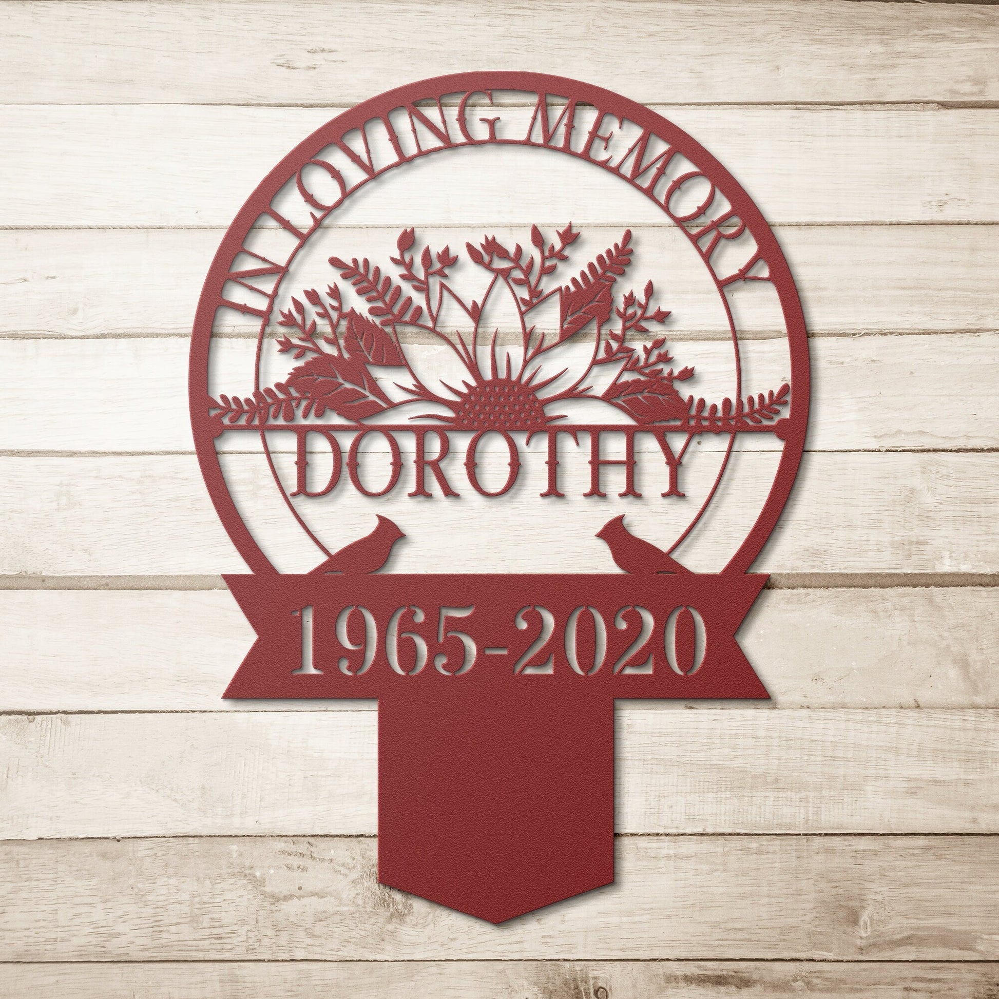 Personalized Memorial Plaque Stake, Memorial Gifts for Loss of Mother, Memorial Sign, In Loving Memory Gift, Symphaty Gift Loss Of Father