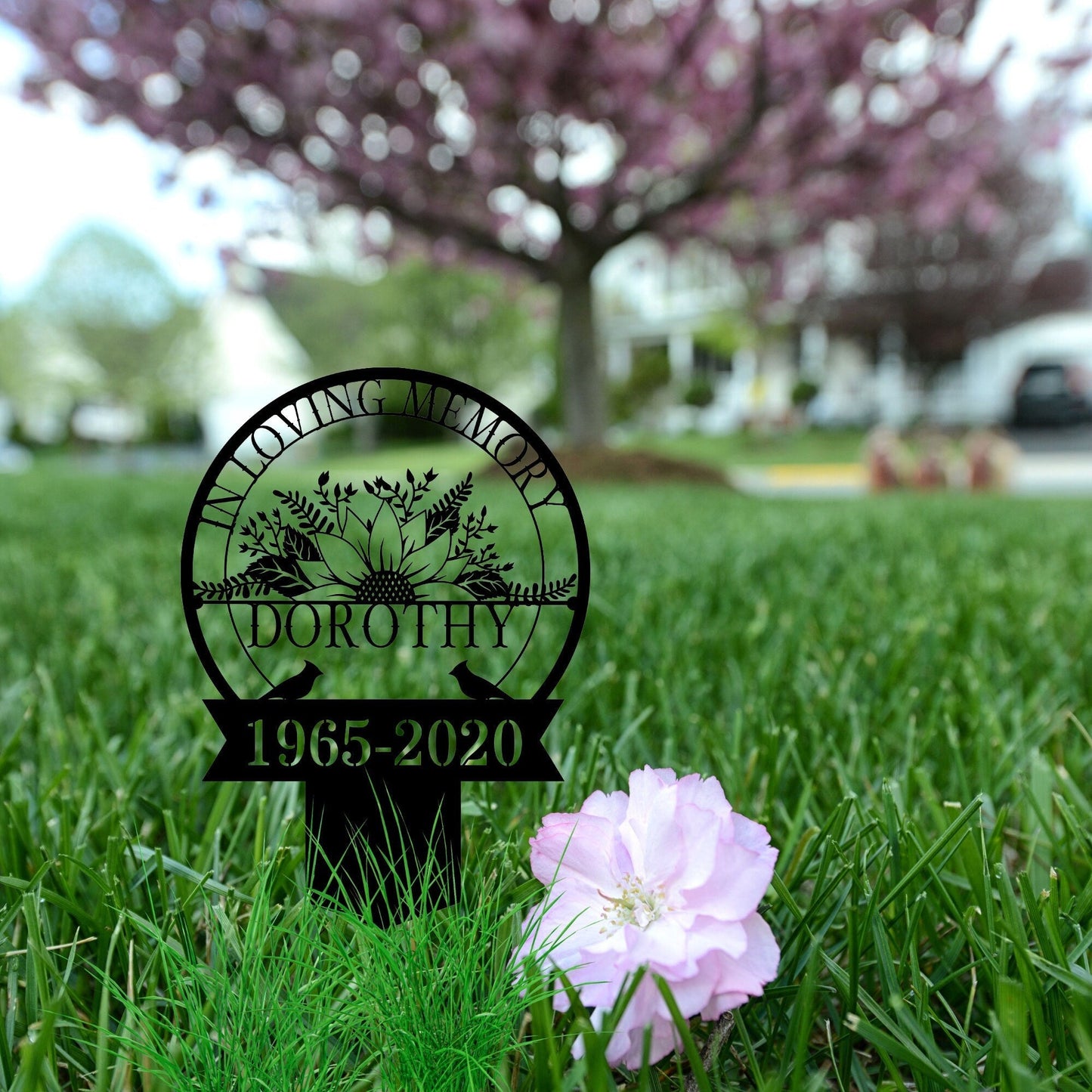 Personalized Memorial Plaque Stake, Memorial Gifts for Loss of Mother, Memorial Sign, In Loving Memory Gift, Symphaty Gift Loss Of Father