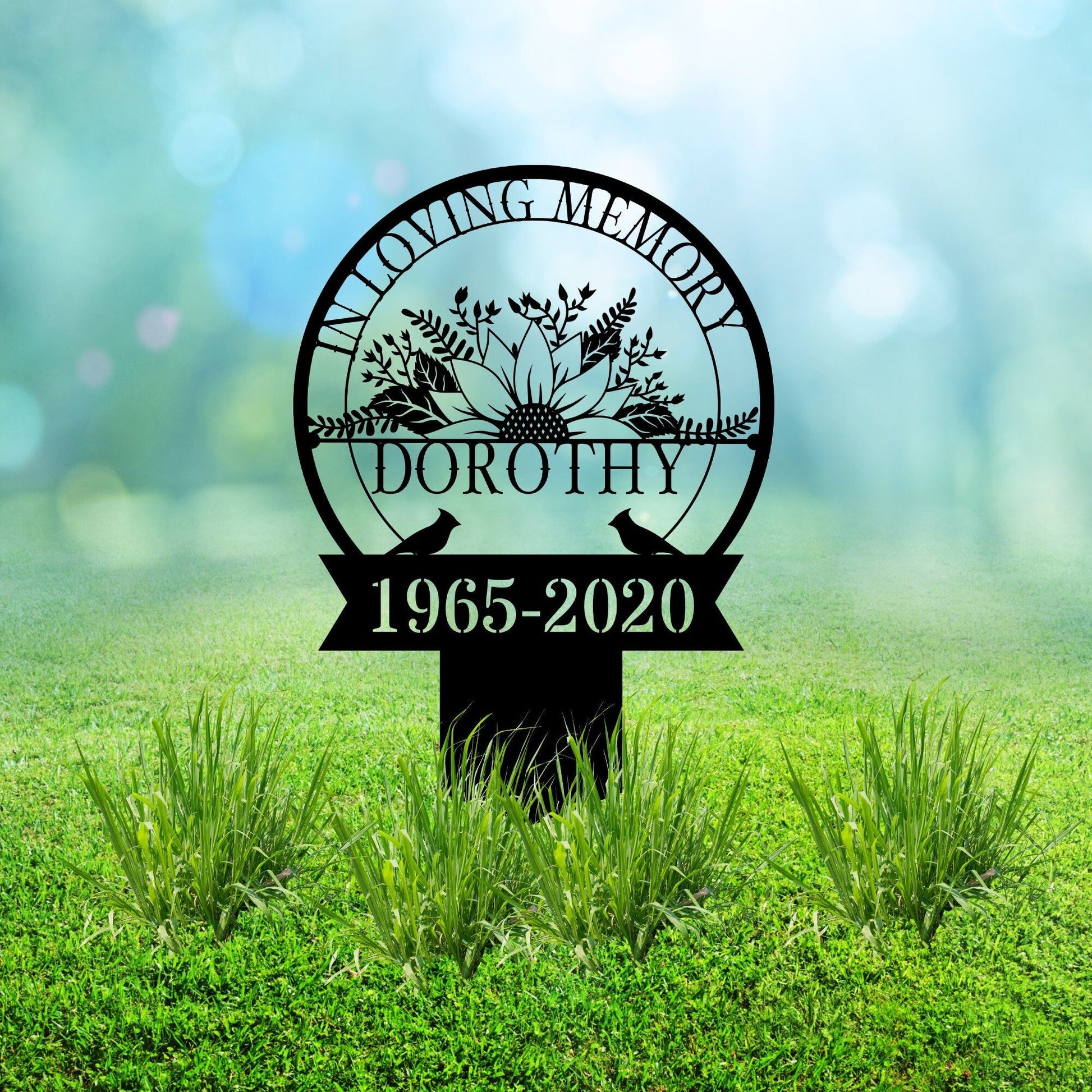 Personalized Memorial Plaque Stake, Memorial Gifts for Loss of Mother, Memorial Sign, In Loving Memory Gift, Symphaty Gift Loss Of Father