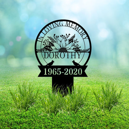 Personalized Memorial Plaque Stake, Memorial Gifts for Loss of Mother, Memorial Sign, In Loving Memory Gift, Symphaty Gift Loss Of Father