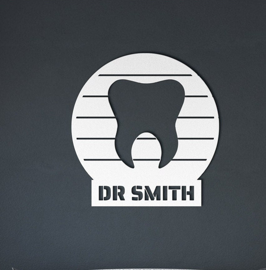 Dentist Gift, Dentist Metal Sign, Personalized Gifts Dentist, Dentist Graduation Gift, Dental Gifts, Dentist Door Hanger, Dentist Decor
