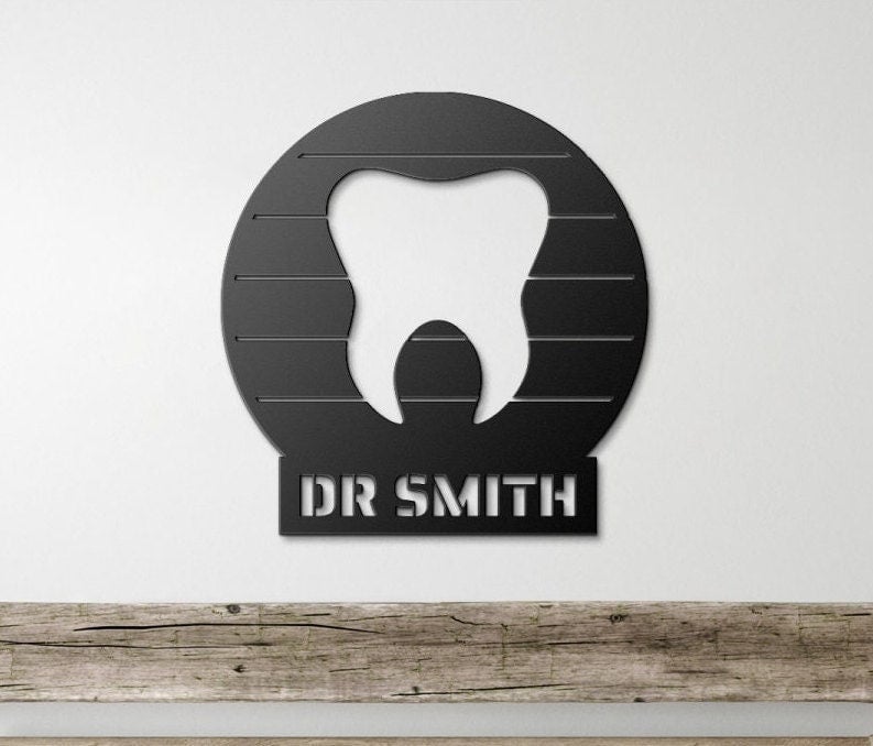 Dentist Gift, Dentist Metal Sign, Personalized Gifts Dentist, Dentist Graduation Gift, Dental Gifts, Dentist Door Hanger, Dentist Decor