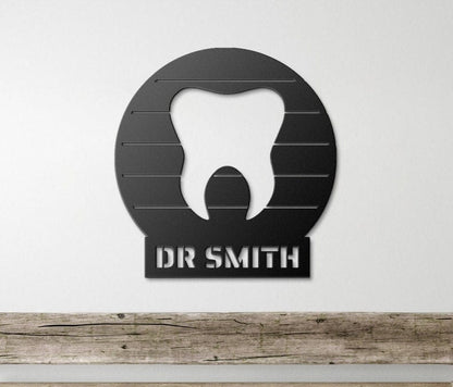 Dentist Gift, Dentist Metal Sign, Personalized Gifts Dentist, Dentist Graduation Gift, Dental Gifts, Dentist Door Hanger, Dentist Decor