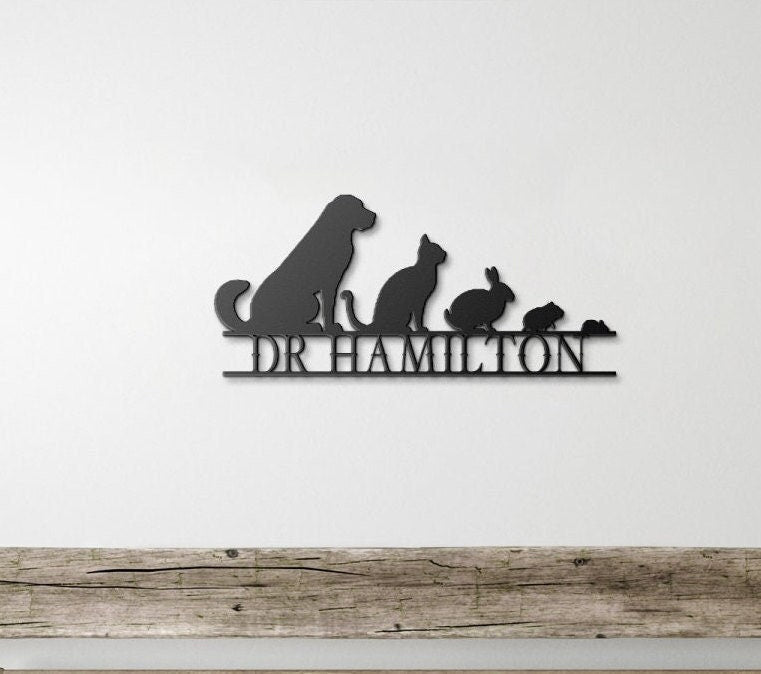 Copper Veterinary Doctor Metal Sign, Veterinary Gift, Personalized Vet Gift, Veterinary Art, Gift For Veterinarian, Vet Room Decor