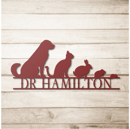 Copper Veterinary Doctor Metal Sign, Veterinary Gift, Personalized Vet Gift, Veterinary Art, Gift For Veterinarian, Vet Room Decor
