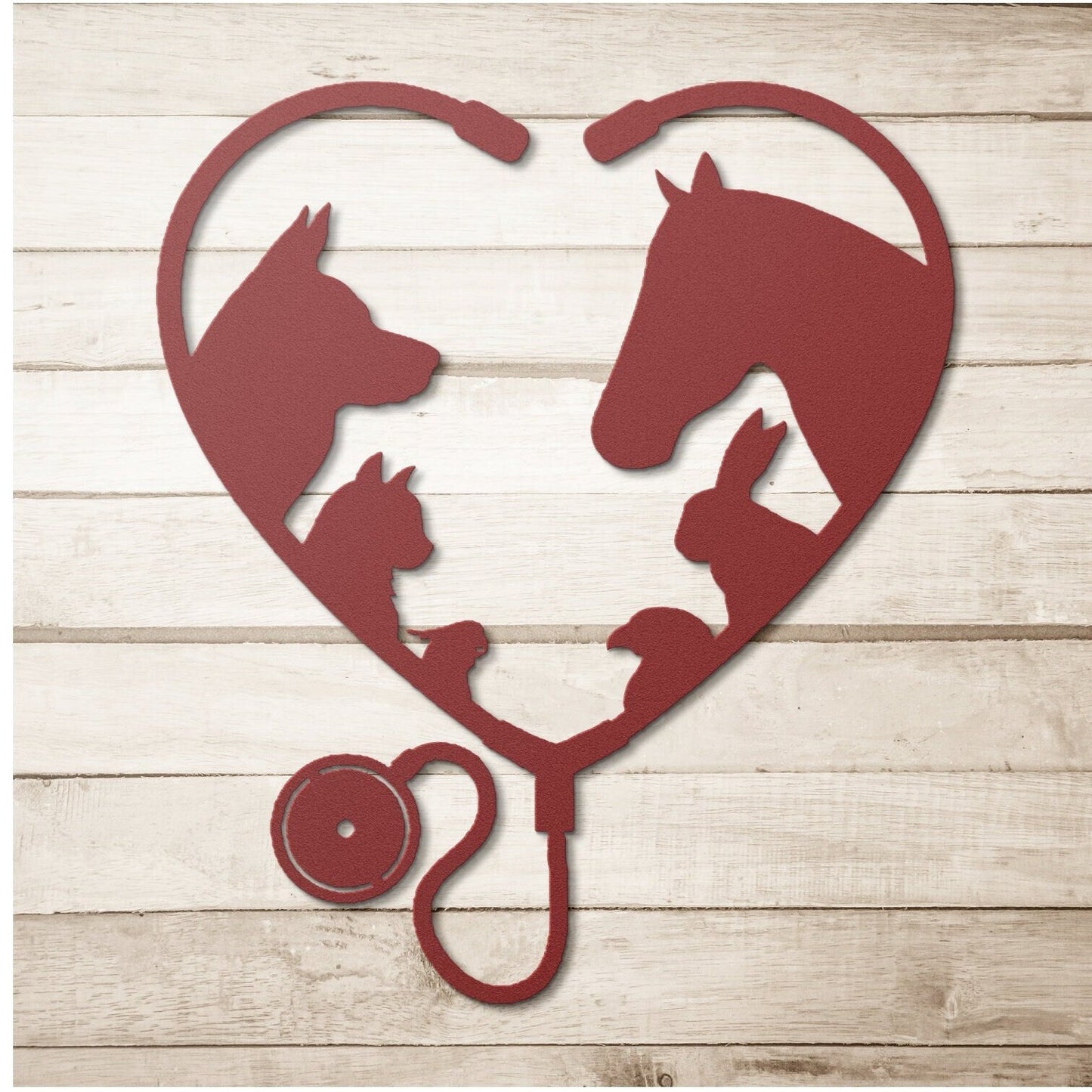 White Veterinary Clinic Metal Sign, Veterinary Gift, Personalized Vet Gift, Veterinary Art, Gift For Veterinarian, Vet Room Decor