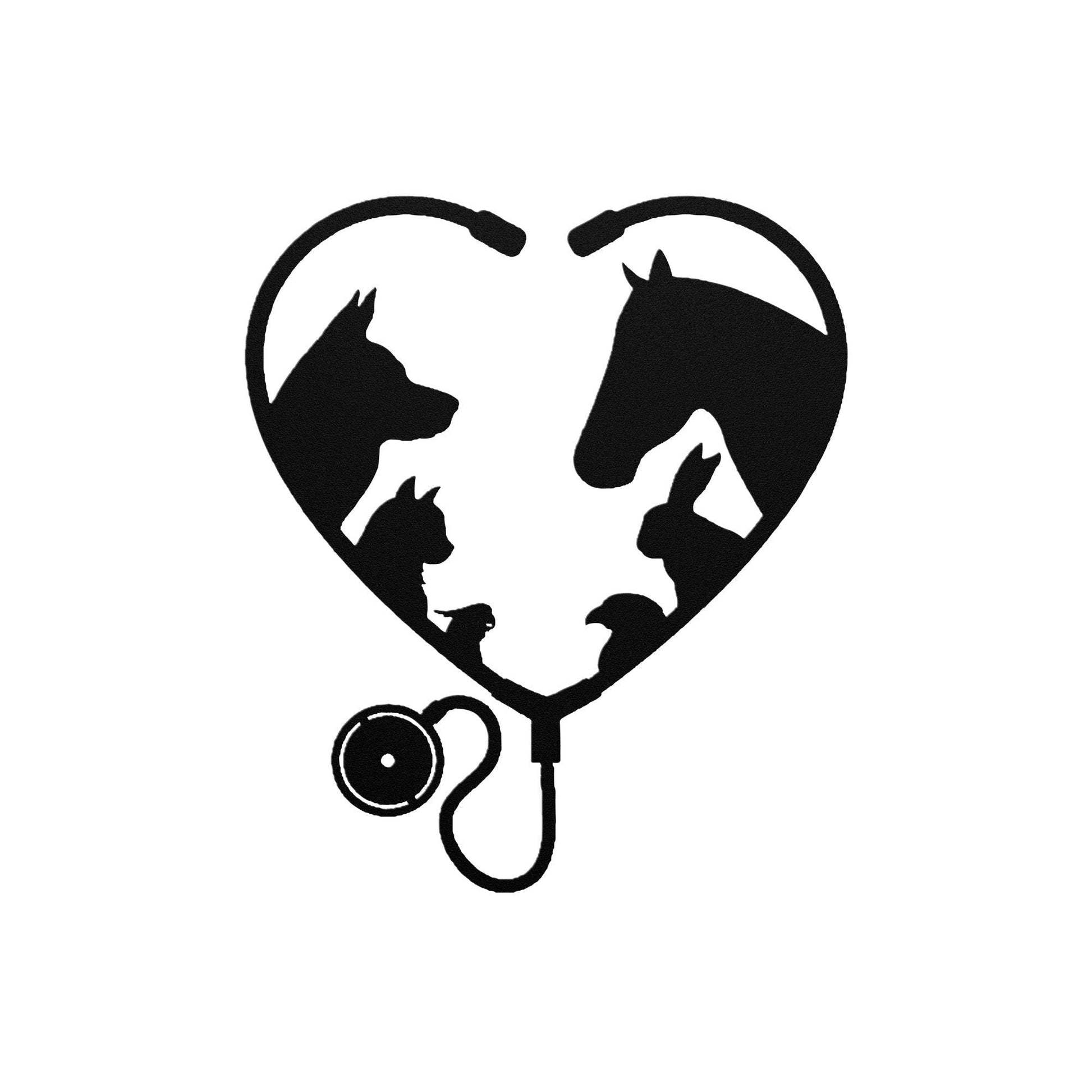 White Veterinary Clinic Metal Sign, Veterinary Gift, Personalized Vet Gift, Veterinary Art, Gift For Veterinarian, Vet Room Decor