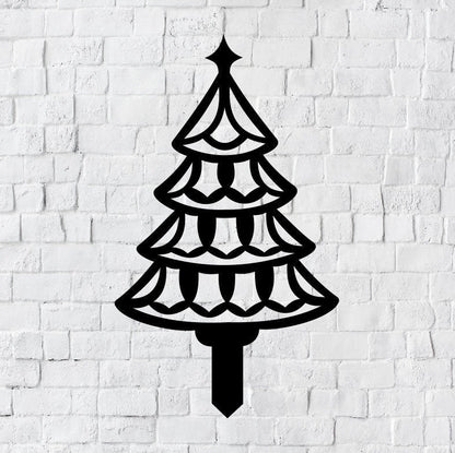 Christmas Tree Metal Stake Sign / Outdoor Christmas decoration / Christmas tree metal sign / Metal Stake Sign / Christmas Decor