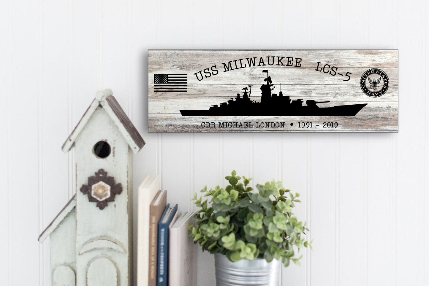 Custom US Navy Ships Wood Sign, Navy Veterans Gift, Navy Gifts For Men, Fathers Day Gift For Navy Dad, Battleship Metal Sign, Personalized