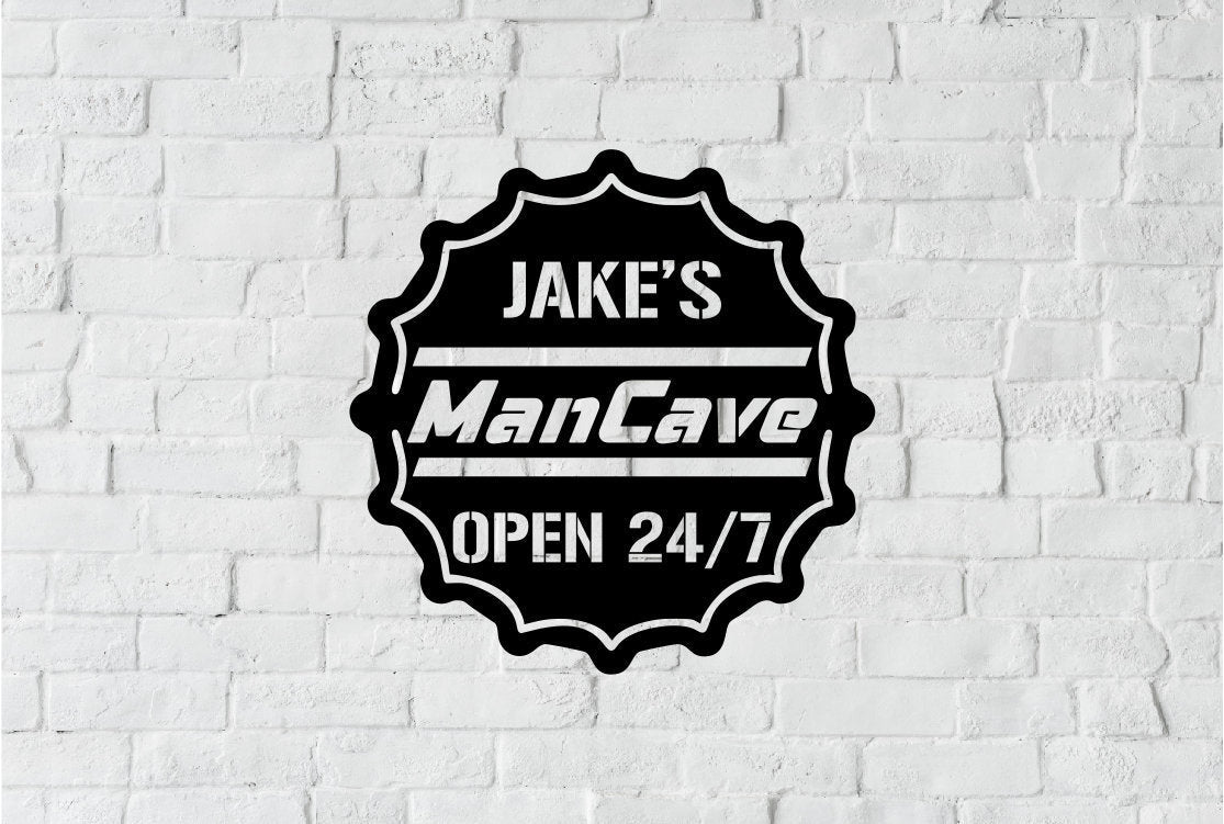 Personalized Metal Bar Sign, Fathers Day Gift, Metal Sign, Established Date, Bar Plaque