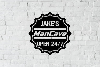 Personalized Metal Bar Sign, Fathers Day Gift, Metal Sign, Established Date, Bar Plaque