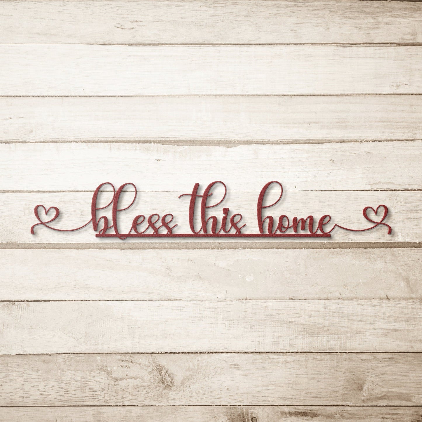 Metal Bless This Home Sign, Large Bless Our Home Sign, Housewarming Gift, New Home Gift, Wall Hanging Metal Art, Bless This Home Wall Art